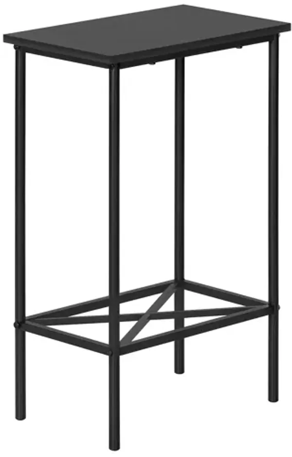 Accent Side Table, Narrow, Small, 2 Tier, Contemporary & Modern