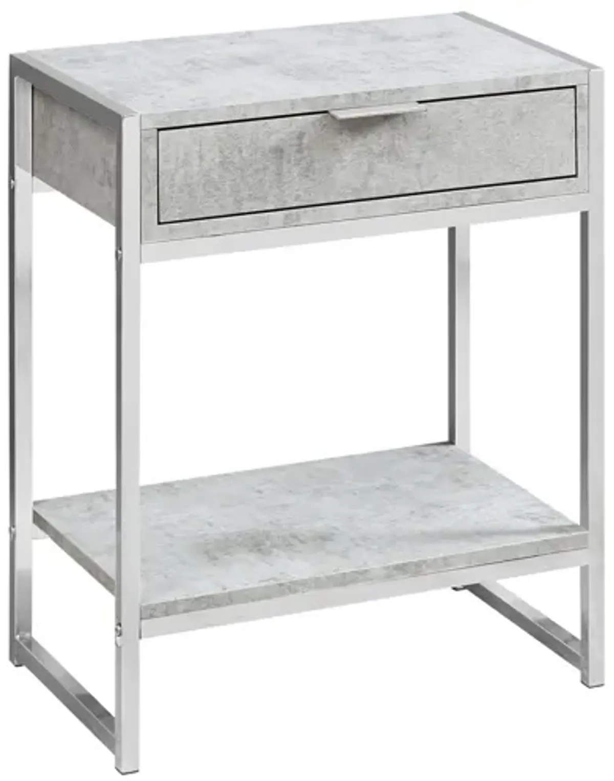 Accent Side Table, Storage Drawer, Spacious Tabletop