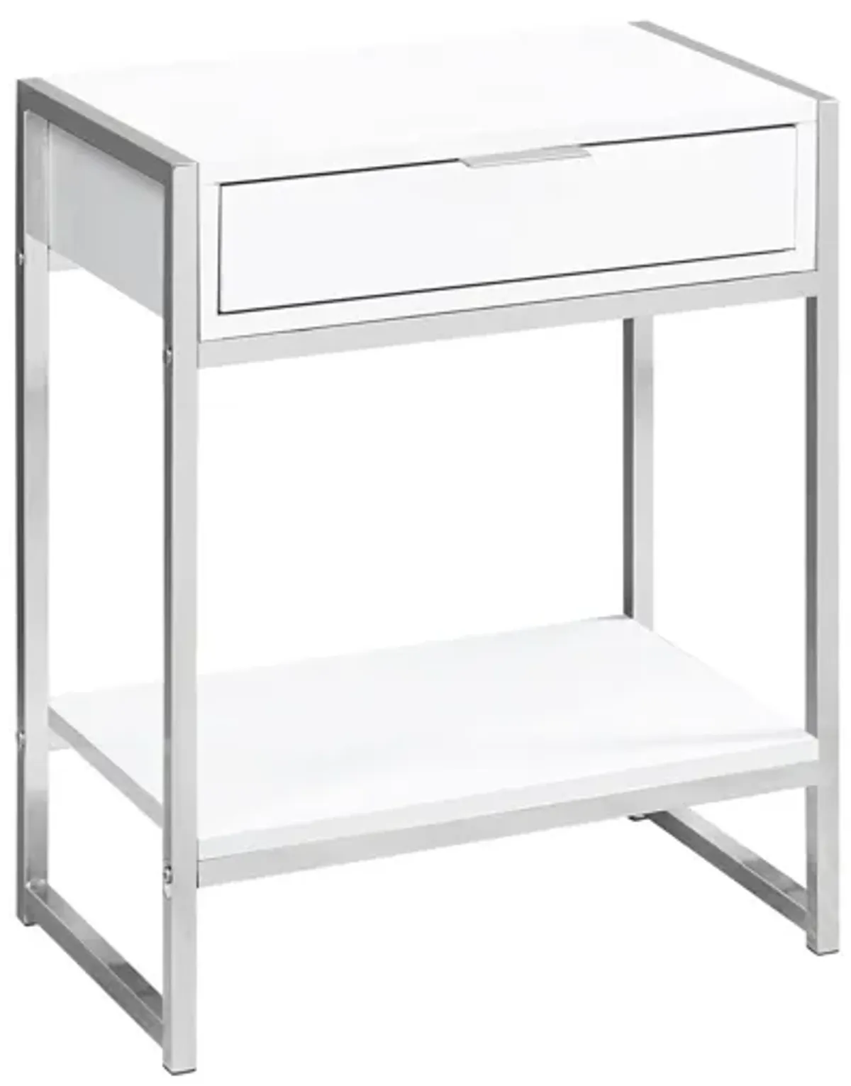 Accent Side Table, Storage Drawer, Spacious Tabletop