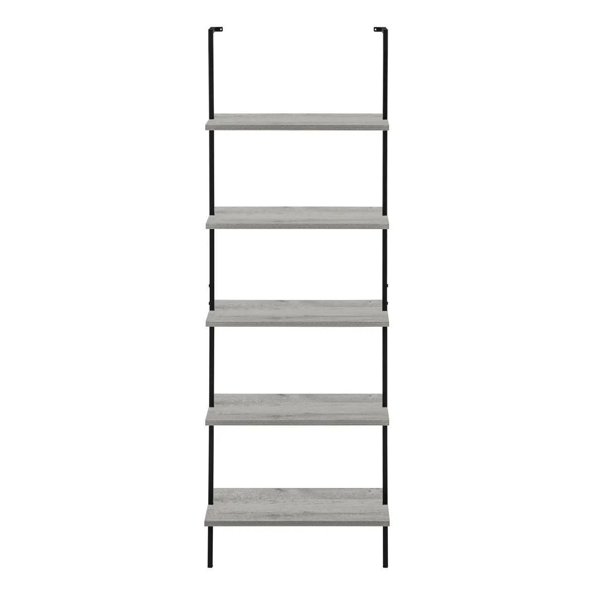 Bookshelf, Bookcase, Etagere, Ladder, 5 Tier, For Office, Marble Look Contemporary & Modern