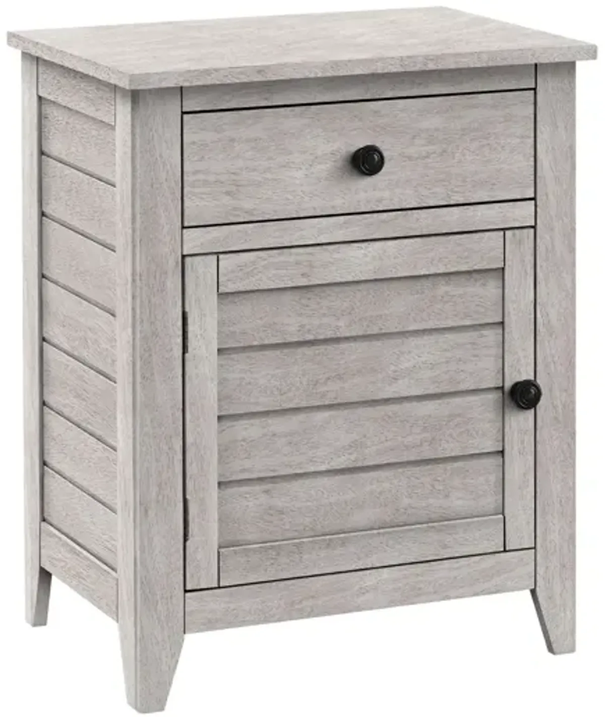 Accent Nightstand, Storage Drawer, Transitional