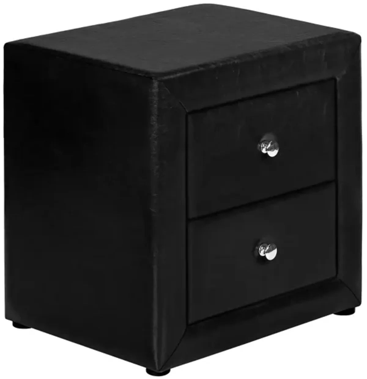 Nightstand, Storage Drawer Versatile Use, Upholstered, Transitional