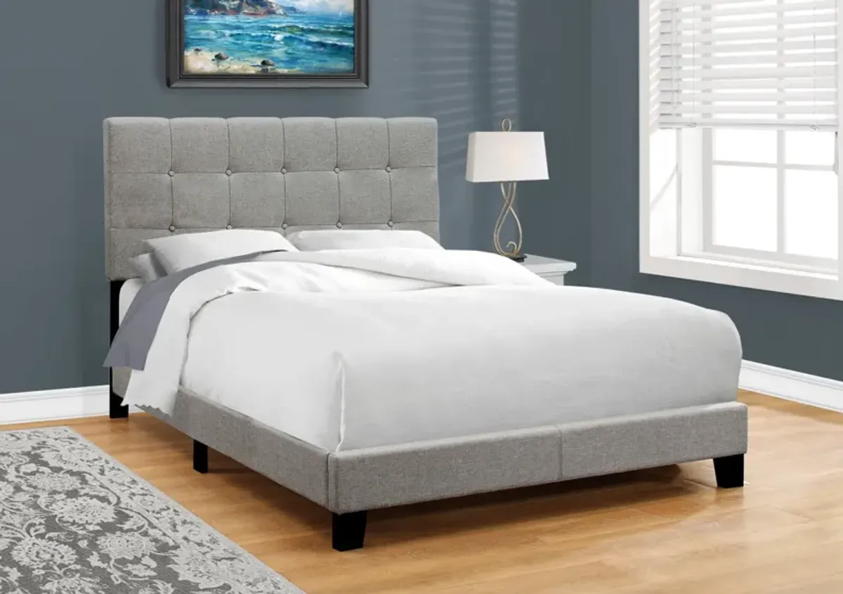 Bed, Upholstered, Frame Only, Transitional
