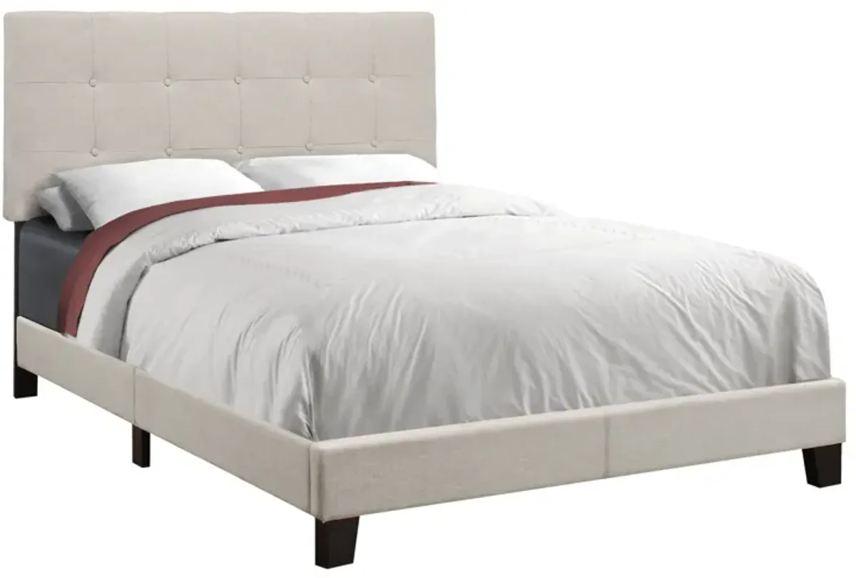 Bed, Upholstered, Frame Only, Transitional