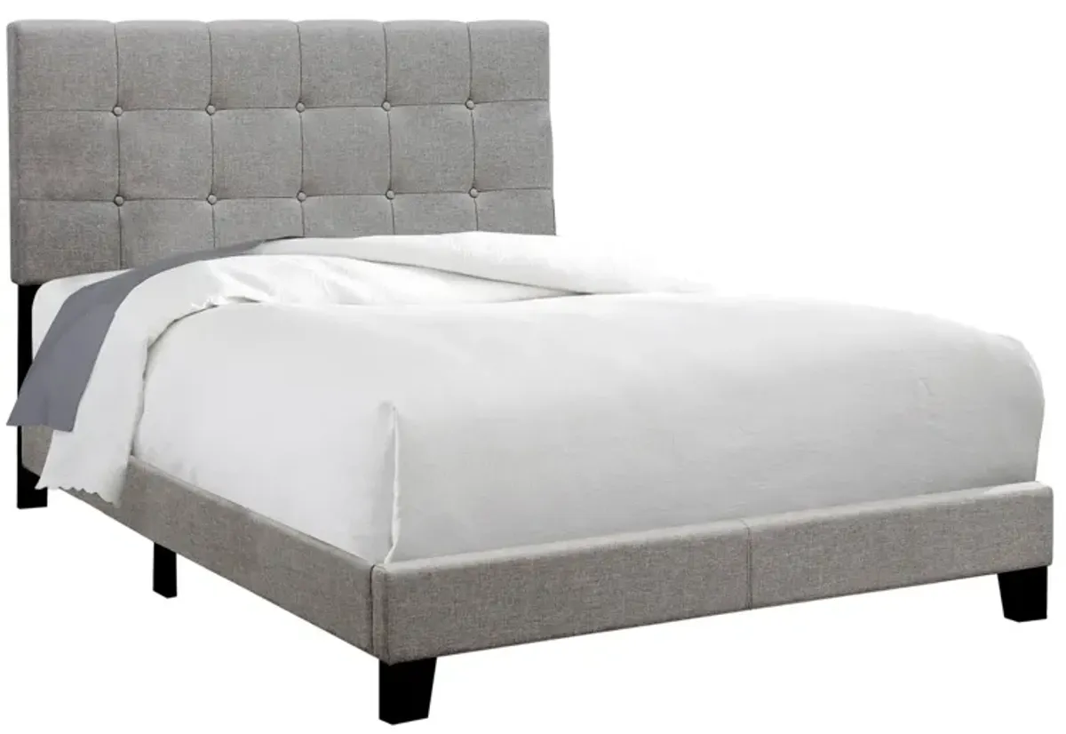 Bed, Upholstered, Frame Only, Transitional