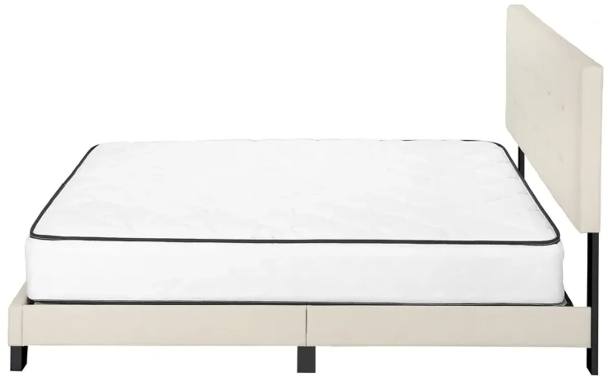 Bed, Upholstered, Frame Only, Transitional