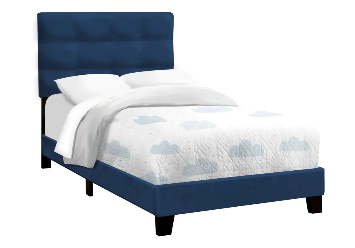 Bed, Upholstered, Frame Only, Transitional
