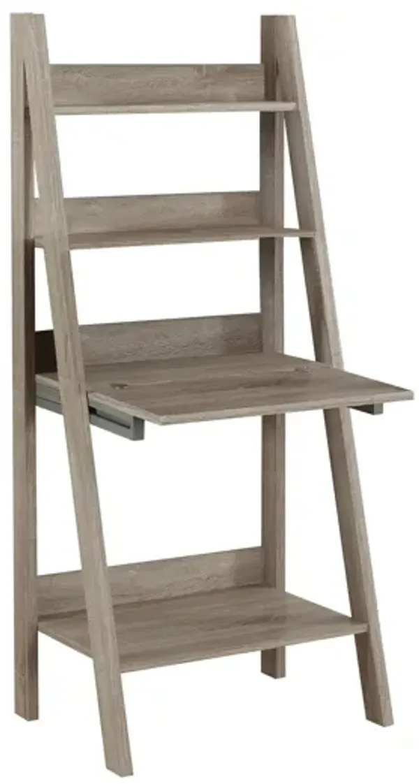 Computer Desk For Home Office, Laptop, Leaning, Storage Shelves