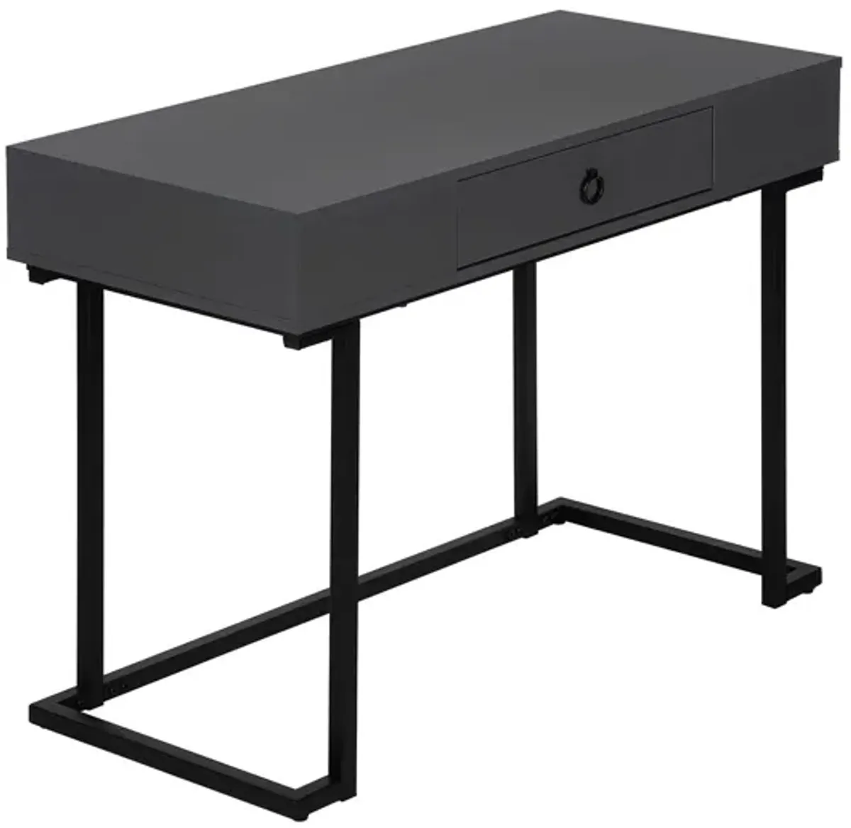 Computer Desk For Home Office, Glossy, Storage Drawer