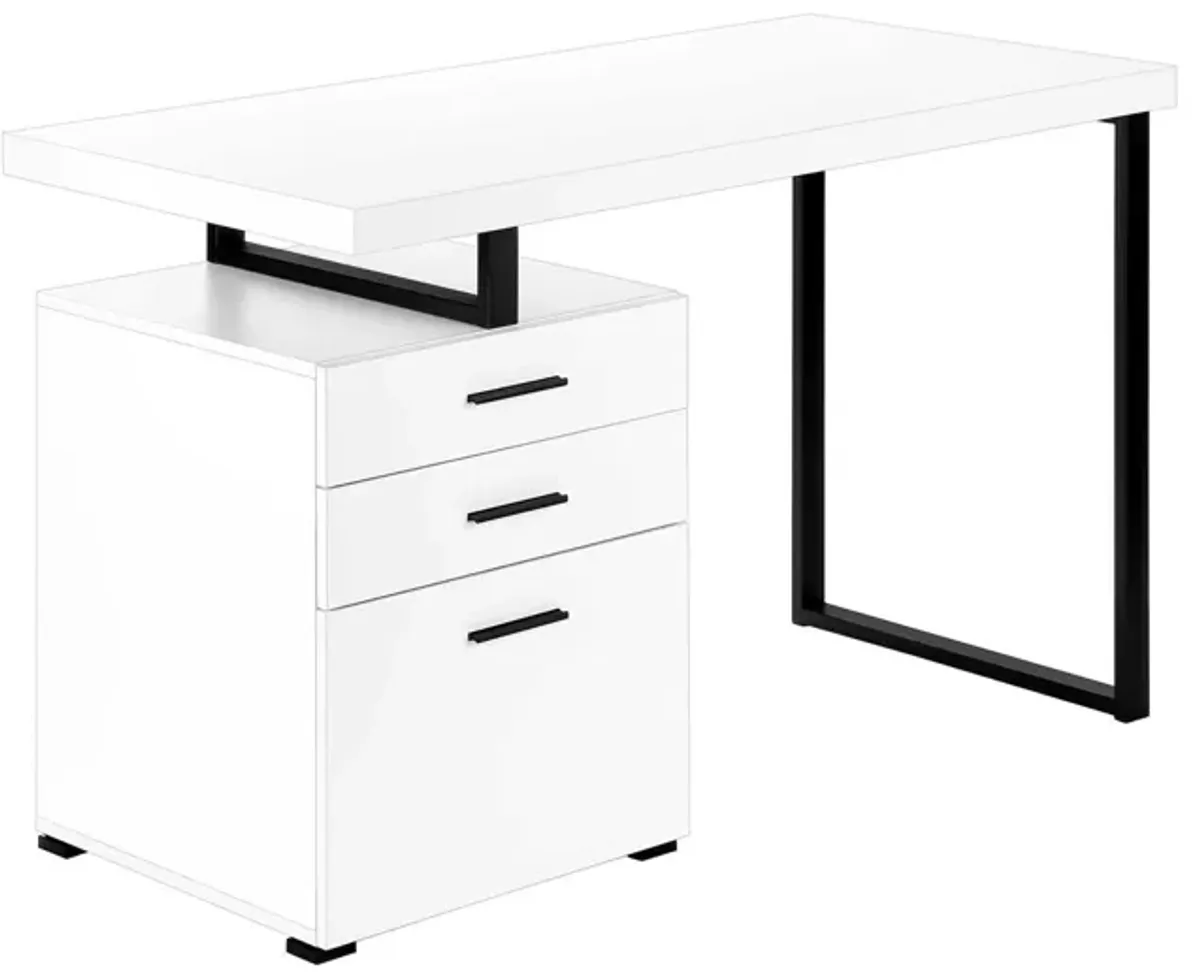 Computer Desk For Home Office, Left, Right Set - Up, Ample Storage Drawers