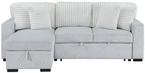 Ford - Reversible Pull Out Sofa Bed - Light Gray