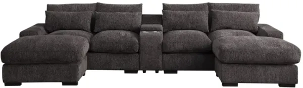 Nyeisha - Piece Upholstered Sofa & Chaise - Coffee