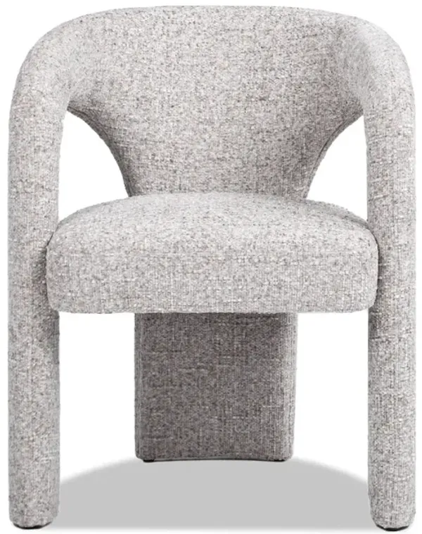 Sydney - Fully Upholstered Barrel Dining Chair - Multi Greige Beige