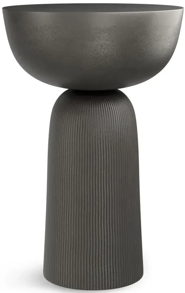 Hughes - Cast Aluminum Side Table - Black