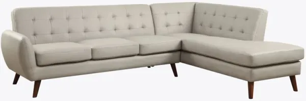 Essick II - Right Hand Facing Chaise Sectional Sofa - Gray