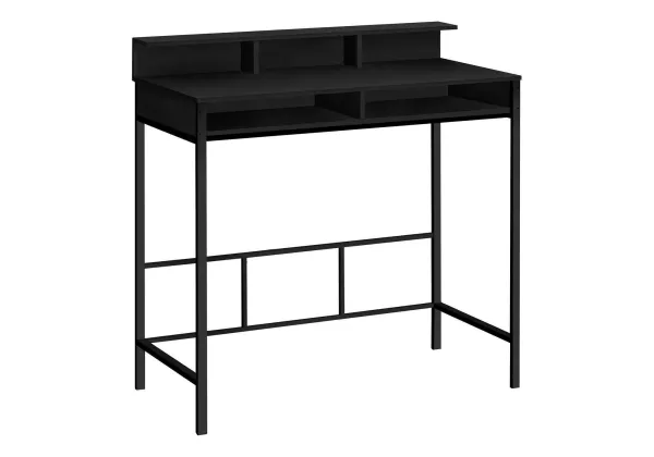 Computer Desk For Home Office, Standing, Storage Shelves, Laptop, Contemporary & Modern