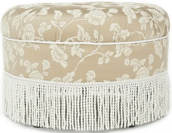 Yolanda - Round Upholstered Accent Ottoman