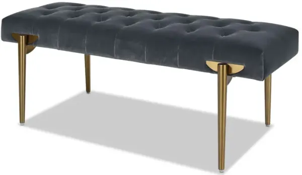 Aria - Upholstered Gold Accent Bench