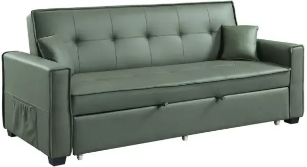 Octavio - Adjustable Sofa With 2 Pillows - Green