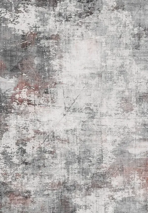 Toucan - Washable Non - Slip Area Rug - Ivory / Dark Gray