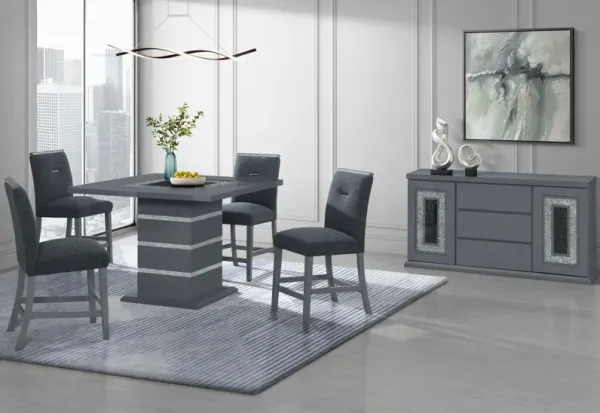 Ariya - 5 Pieces Bar Table And Bar Stool Set