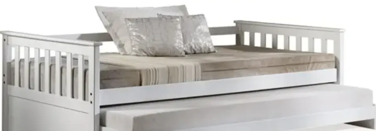 Cominia - Twin Daybed (Trundle Not Included, Bed Only, No Storage) - White