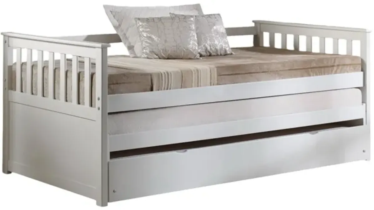 Cominia - Twin Daybed (Trundle Not Included, Bed Only, No Storage) - White