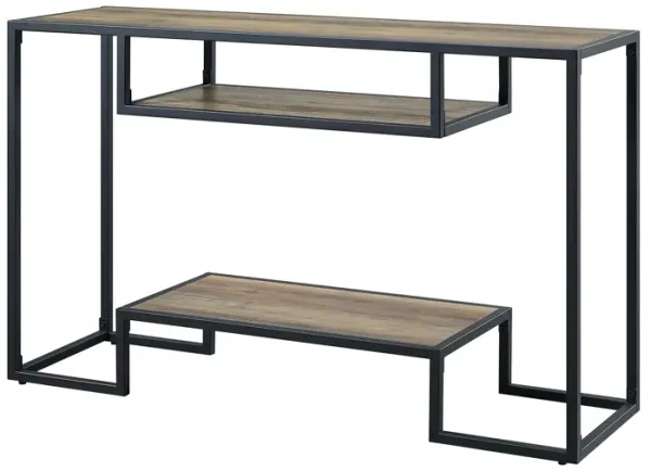 Idella - Sofa Table - Rustic Oak / Black