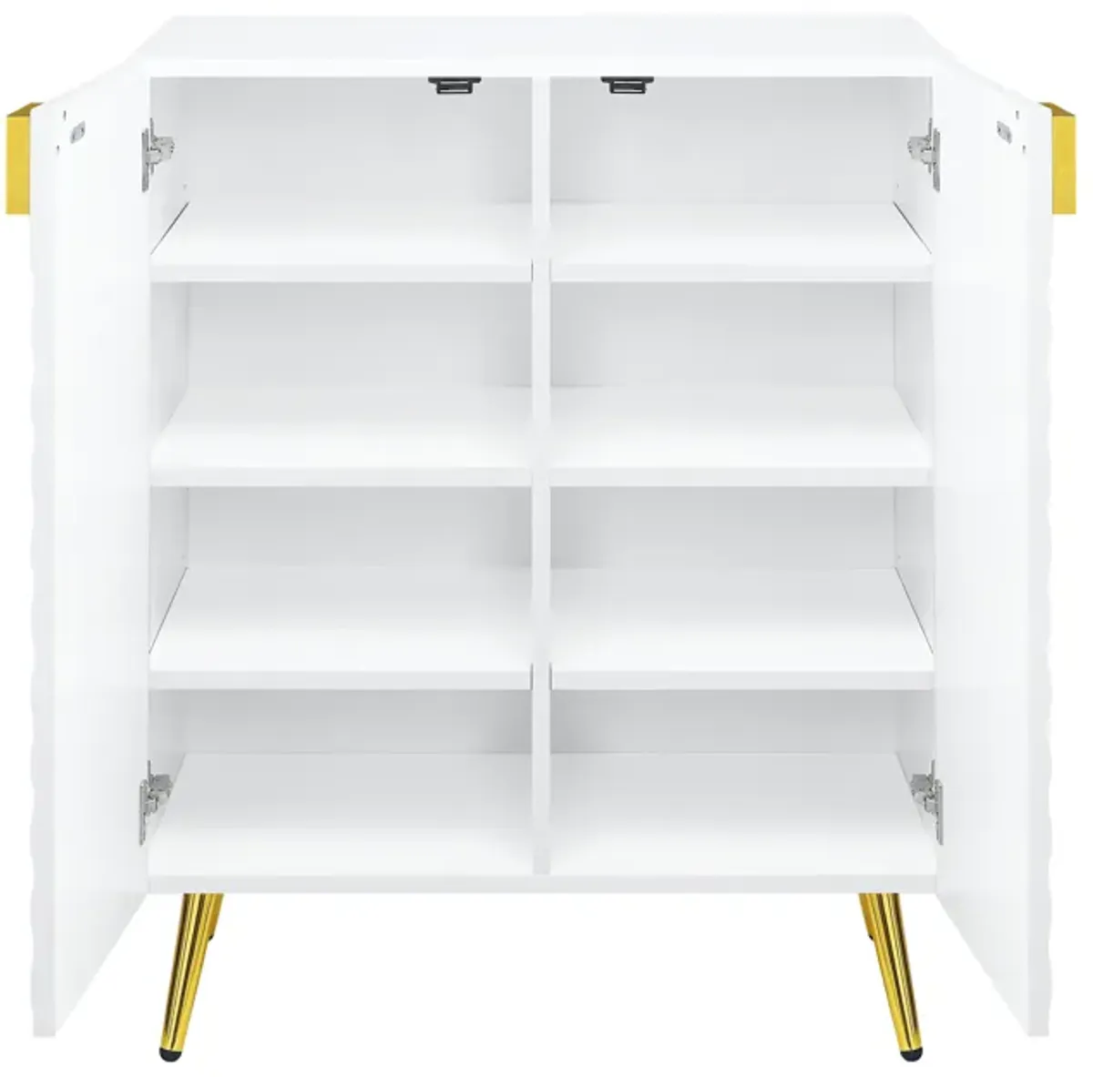 Gaines - High Gloss Console Cabinet - White