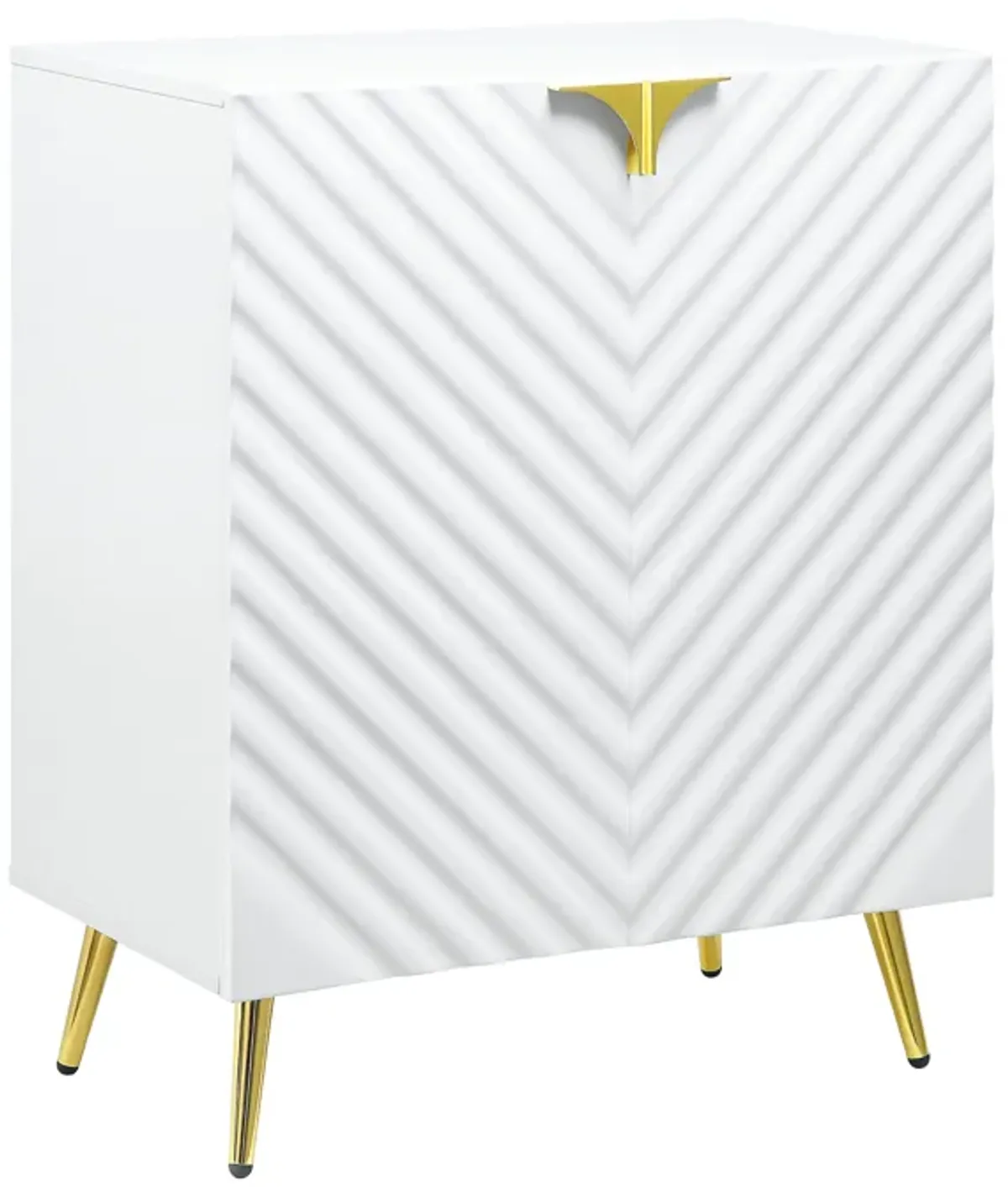 Gaines - High Gloss Console Cabinet - White