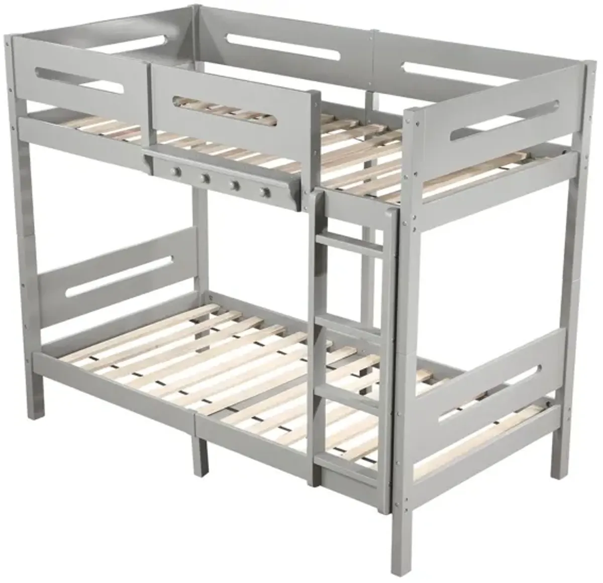 Edah - Twin Twin Bunk Bed - Gray