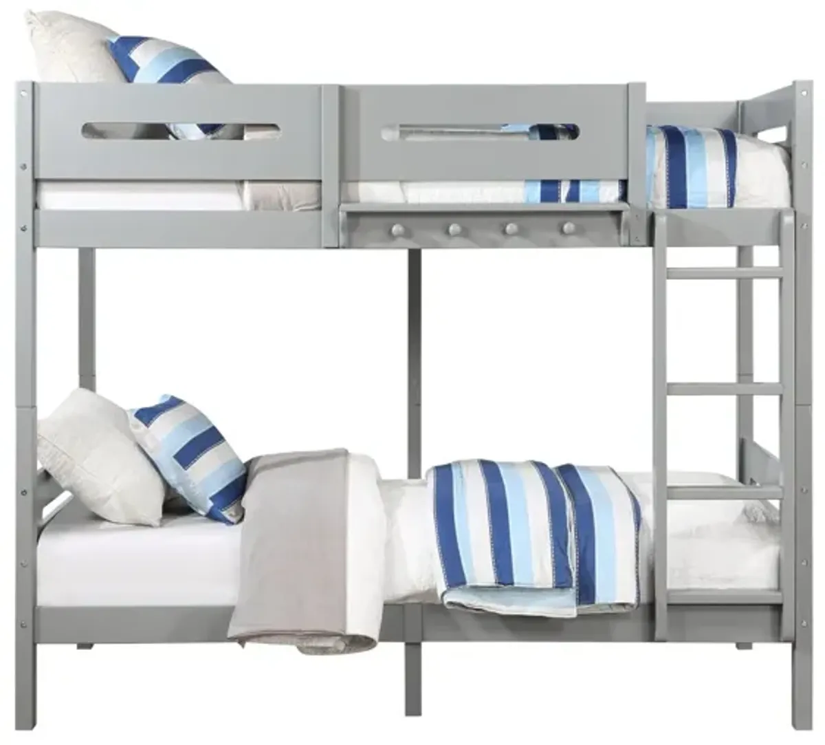 Edah - Twin Twin Bunk Bed - Gray