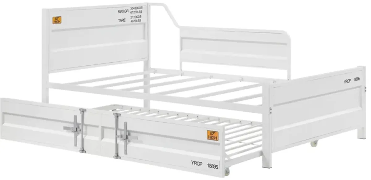 Cargo - Twin Daybed With Trundle - White