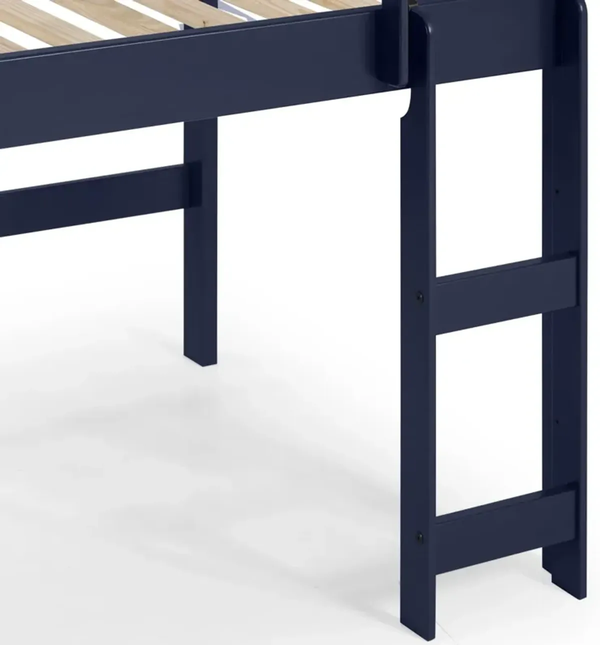 Lara - Twin Loft Bed - Navy Blue