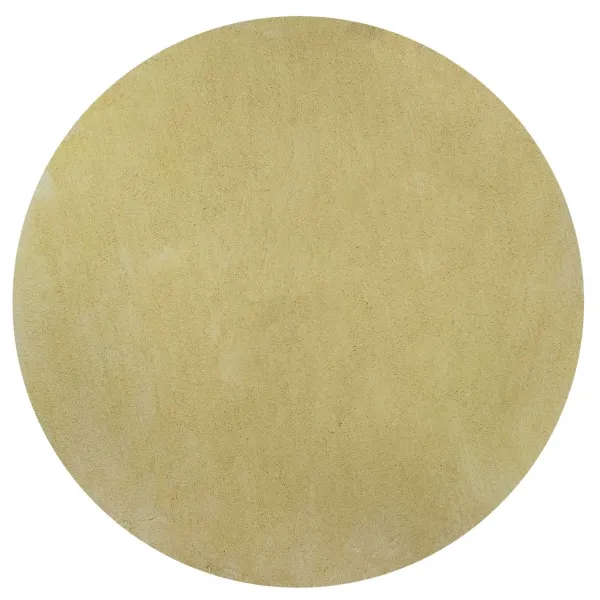 8' Round Indoor Shag Rug - Canary Yellow