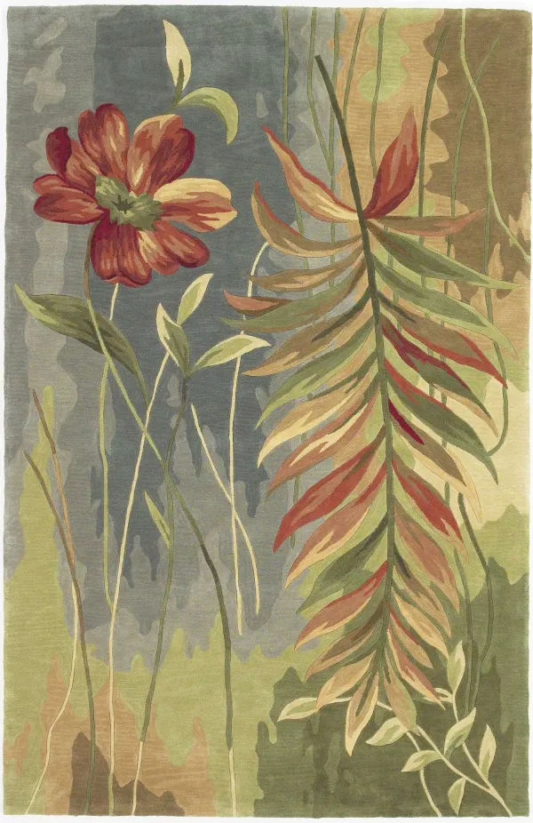 5' x 8' Wool Rug - Multicol Or Area