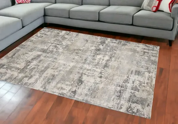 7' x 9' Polypropylene Area Rug - Natural