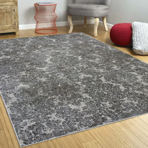 7' x 11' Viscose Area Rug - Ivory Or Sand