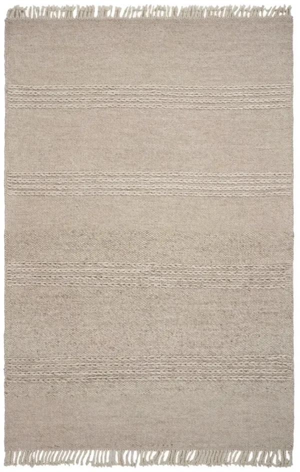 9' x 12' Wool Hand Woven Area Rug - Natural