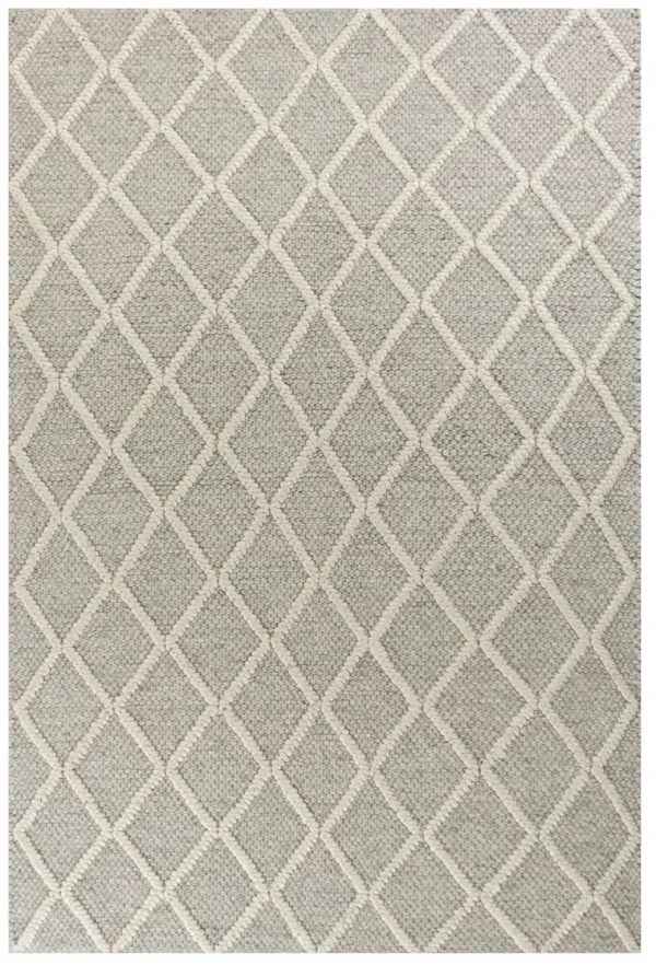 7' x 9' Wool Area Rug - Gray