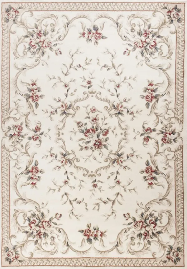 9' x 12' Polypropylene Area Rug - Ivory