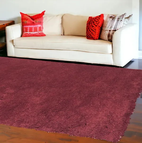 9' x 13' Polyester Area Rug - Red