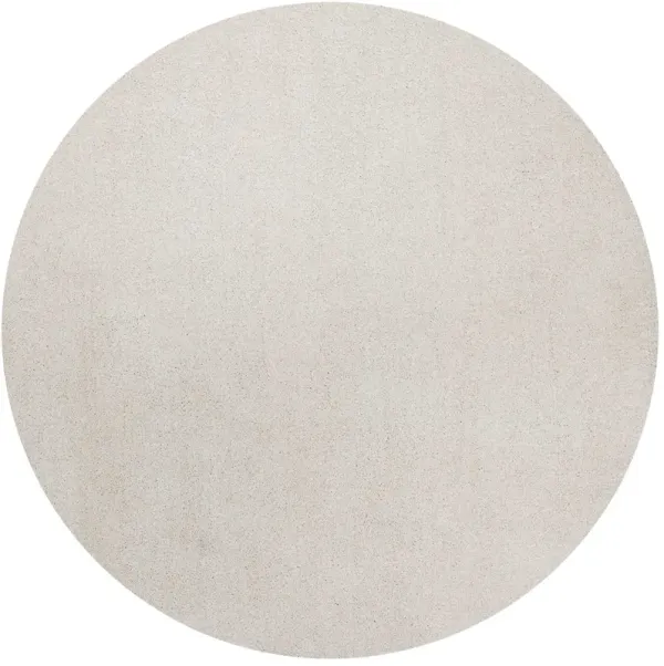 6' Round Indoor Shag Rug - Ivory