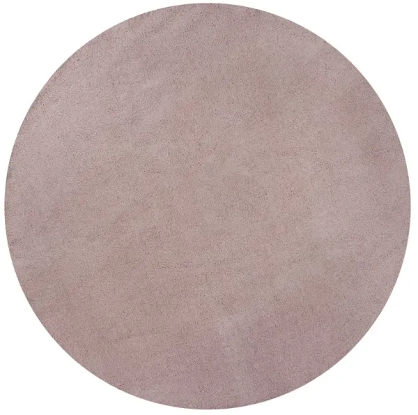 6' Round Indoor Shag Rug - Rose Pink