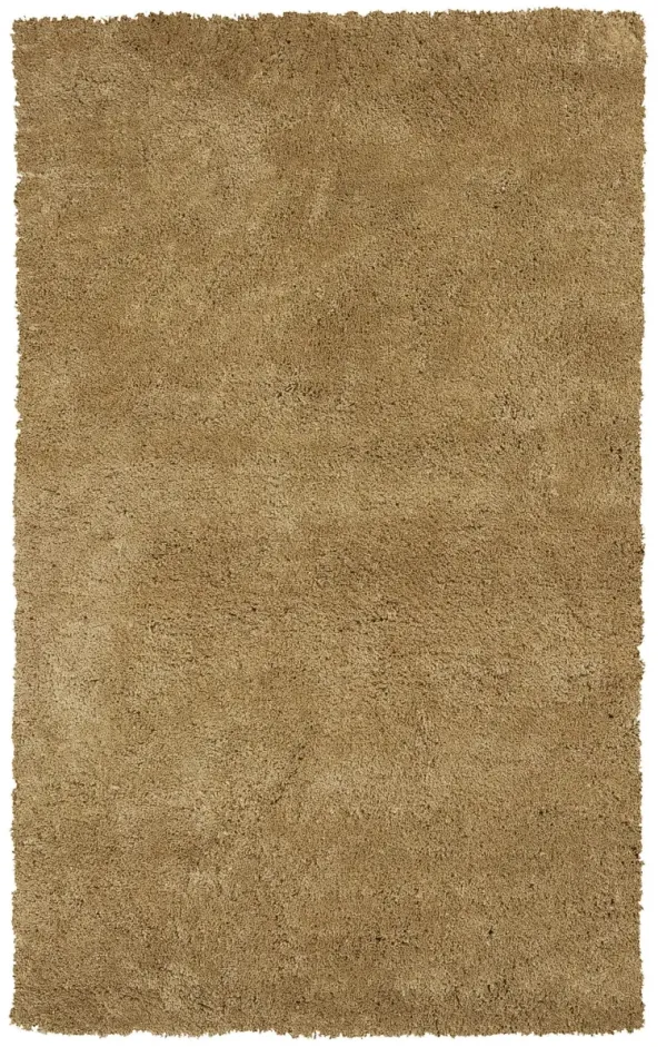 5' x 7' Plain Indoor Area Rug - Gold
