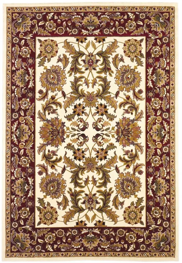 1' x 2' Renaissance Inspired Area Rug - Ivory Or Red