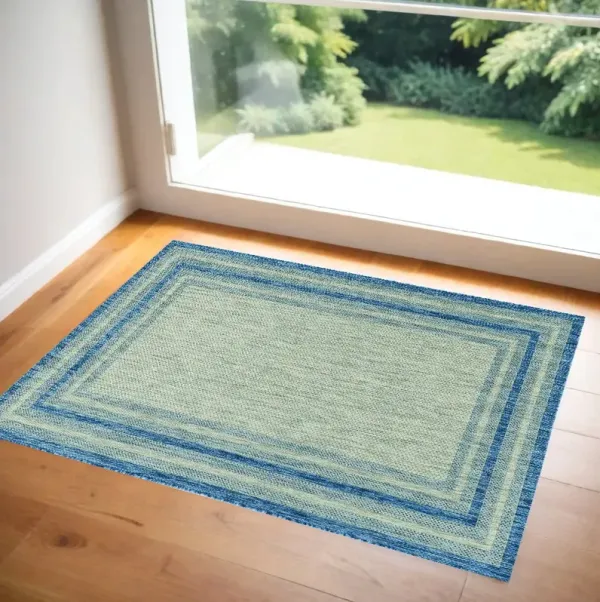 3.3' x 4.9' Polypropylene Area Rug - Gray