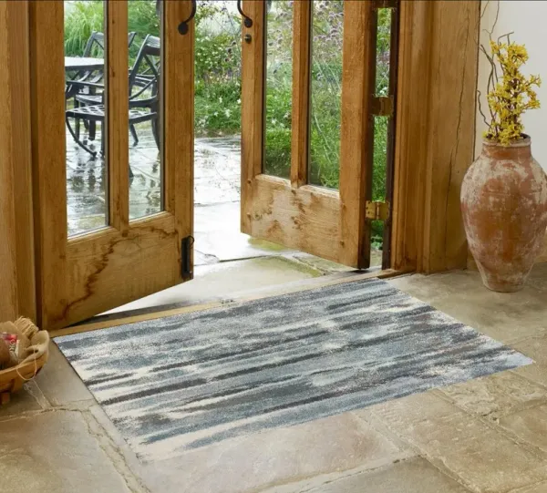 3' x 5' Abstract Area Rug - Teal