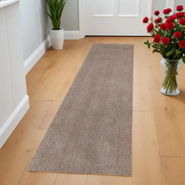 8' Plain Runner Rug - Beige