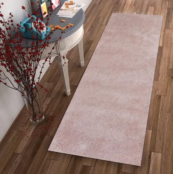 8' Indoor Shag Runner Rug - Rose Pink